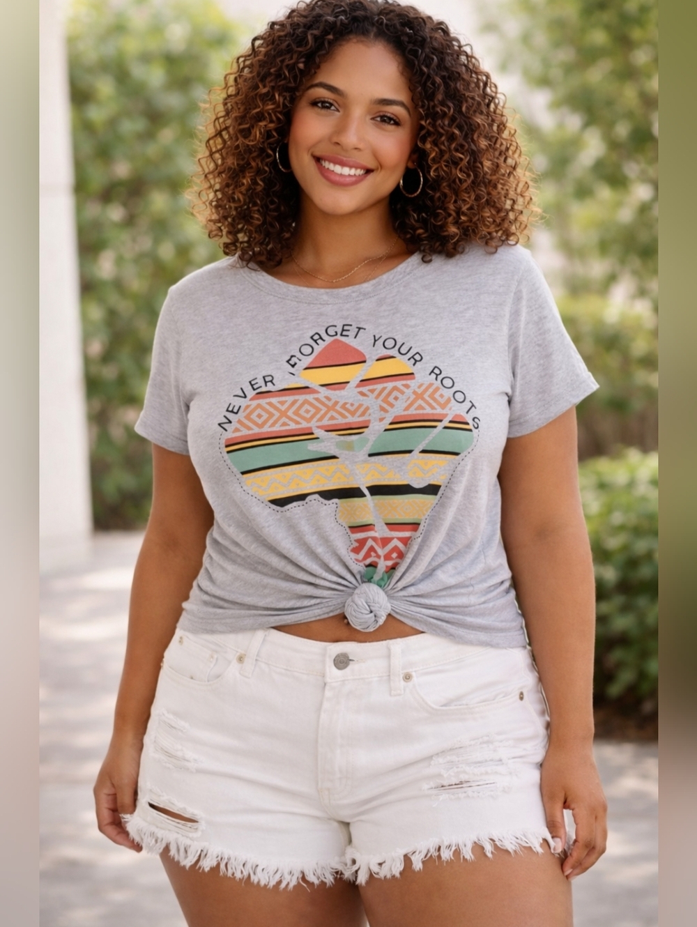 Wound Up Graphic Tee XXXL Boho Africa Print Tshirt